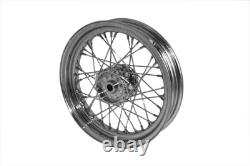 Roue à rayons avant ou arrière de 16 pouces x 3,00 pouces compatible avec Harley Davidson