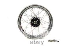 Roue à rayons avant ou arrière de 16 pouces x 3,00 pouces compatible avec Harley Davidson