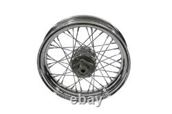 Roue à rayons avant ou arrière de 16 pouces x 3,00 pouces compatible avec Harley Davidson