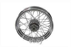 Roue à rayons avant ou arrière de 16 pouces x 3,00 pouces compatible avec Harley Davidson