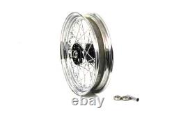 Roue à rayons avant ou arrière de 16 pouces x 3,00 pouces compatible avec Harley Davidson