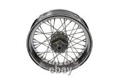 Roue à rayons avant ou arrière de 16 pouces x 4,00 pouces compatible avec Harley Davidson