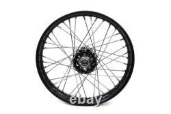 Roue à rayons avant ou arrière réplique 18 X 2.15 BLK pour WL UL EL FL 1936-66 Harley