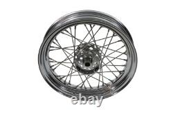 Roue à rayons de 16 pouces x 3,00 pouces avant ou arrière compatible avec Harley Davidson