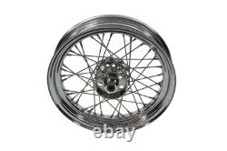Roue à rayons de 16 pouces x 3,00 pouces avant ou arrière compatible avec Harley Davidson
