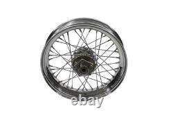 Roue à rayons de 16 pouces x 3,50 pouces arrière ou avant compatible avec Harley Davidson