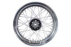 Roue à rayons réplique avant ou arrière de 16 pouces X 3,00 pouces compatible avec Harley Davidson