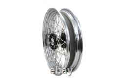 Roue à rayons réplique avant ou arrière de 16 pouces x 3,00 pouces compatible avec Harley Davidson