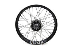 Roue à rayons réplique avant ou arrière de 18 pouces x 2,15 pouces compatible avec Harley Davidson