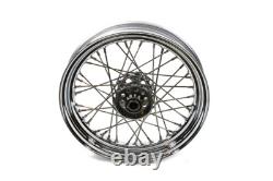 Roue à rayons réplique de 16 pouces x 3,00 pouces pour l'avant ou l'arrière compatible avec Harley Davidson Roue à rayons réplique de 16 pouces x 3,00 pouces pour l'avant ou l'arrière compatible avec Harley Davidson