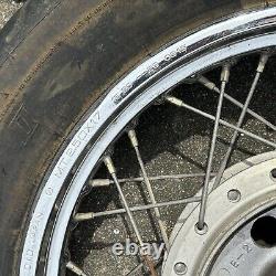 Roue arrière à rayons et pneu de 1982 Honda CB650 CB 650 17 MT 2.5 Chrome