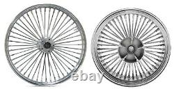 Roue avant de 21 rayons épais et roue arrière de 18 rayons pour Harley Electra Glide Road King Street 08-20