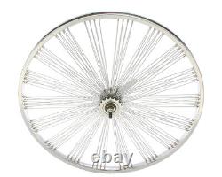 Roue avant vintage Lowrider 26 Or Coaster Fan Dayton 144 rayons 14g 3/8 Axe Cp
