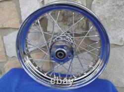 Roue chromée à 40 rayons pour Harley FL Shovelhead avant arrière 1973-83 FX arrière
