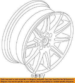 Roue en alliage 19x8 à 10 rayons doubles avant et arrière compatible avec BMW X1 12-15 2793421