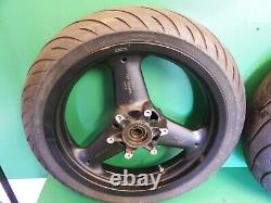 Roues Avant Arrière Triumph Pair 3 Rayons 17 Avec Bonnes Pneus 750 900 1200 T300