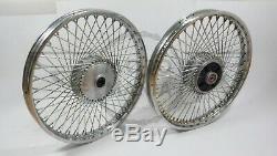 Roues Avant Et Arrière Personnalisées À 72 Rayons Modifiés Honda Ss50 90 Cd50 Cl90 Cub C90