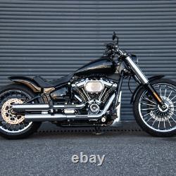 Roues Avant et Arrière Hoprousa pour Harley Breakout 2018+ Aluminium Chrome 21 et 18 pouces