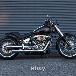 Roues Avant et Arrière Hoprousa pour Harley Breakout 2018+ Aluminium Chrome 21 et 18 pouces