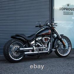 Roues Avant et Arrière Hoprousa pour Harley Breakout 2018+ Aluminium Chrome 21 et 18 pouces