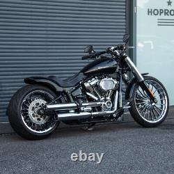 Roues Avant et Arrière Hoprousa pour Harley Breakout 2018+ Aluminium Chrome 21 et 18 pouces