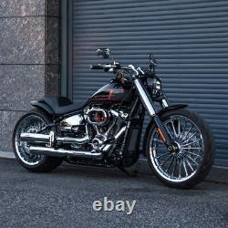 Roues Avant et Arrière Hoprousa pour Harley Breakout 2018+ Aluminium Chrome 21 et 18 pouces
