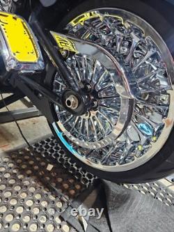 Roues Avant et Arrière Hoprousa pour Harley Breakout 2018+ Aluminium Chrome 21 et 18 pouces