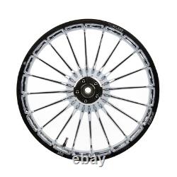 Roues Avant et Arrière Hoprousa pour Harley Breakout 2018+ Aluminium Chrome 21 et 18 pouces