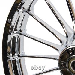 Roues Avant et Arrière Hoprousa pour Harley Breakout 2018+ Aluminium Chrome 21 et 18 pouces