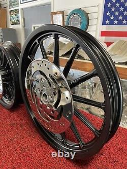 Roues Harley Dyna à 13 rayons et rotors 16 arrière et 19 avant avec vos roulements scellés