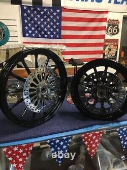 Roues Harley Dyna à 13 rayons et rotors 16 arrière et 19 avant avec vos roulements scellés
