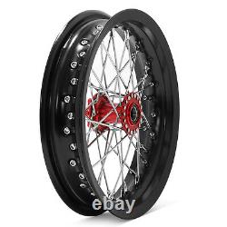 Roues Jantes Avant Arrière 12x2.15 Rayons Moyeu Rouge Pour BETA Explorer Pour Apollo RFN