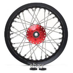 Roues Jantes Avant Arrière 12x2.15 Rayons Moyeu Rouge Pour BETA Explorer Pour Apollo RFN