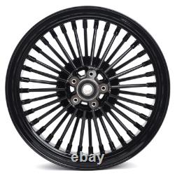Roues Jantes à Rayons Épaisses 16x3.5 Avant Arrière pour Harley Softail Fatboy Heritage FLSTC