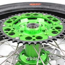 Roues Supermoto KKE 3.5/4.25'' pour KAWASAKI KX250F 2006-2019/2021 KX450F Pneus