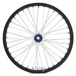 Roues à rayons avant et arrière 21x1.6 & 18x2.15 avec moyeux bleus et jantes noires pour Talaria Sting