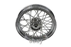 Roues à rayons avant ou arrière de 16 pouces x 3,00 pouces compatibles avec Harley Davidson