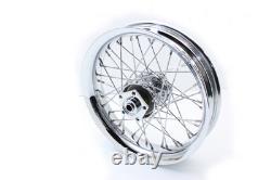 Roues à rayons avant ou arrière de 16 pouces x 3,00 pouces compatibles avec Harley Davidson