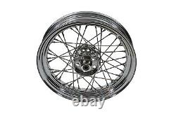 Roues à rayons avant ou arrière de 16 pouces x 3,00 pouces compatibles avec Harley Davidson