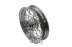 Roues à rayons avant ou arrière de 16 pouces x 3,00 pouces compatibles avec Harley Davidson