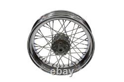 Roues à rayons avant ou arrière de 16 pouces x 4,00 pouces compatibles avec Harley Davidson