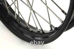 Roues à rayons avant ou arrière de 18 pouces x 2,15 pouces compatibles avec Harley Davidson