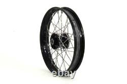 Roues à rayons de 18 pouces x 2,15 pouces pour l'avant ou l'arrière, compatibles avec Harley Davidson