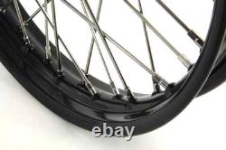 Roues à rayons de 18 pouces x 2,15 pouces pour l'avant ou l'arrière, compatibles avec Harley Davidson