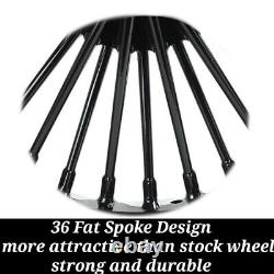 Roues à rayons fat de 16x3.5 pour jantes avant et arrière pour Harley Softail Slim FLSL 2012-2021