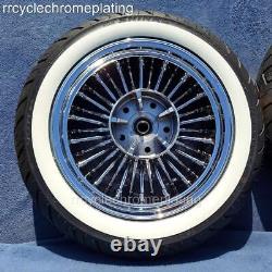 Roues à rayons gras Chrome 36, 21F 16R, disques de frein, pneus Harley Touring 09-23 Road Glide