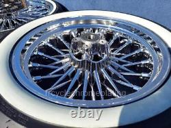 Roues à rayons larges Chrome 36 21F 16R Pneus Rotor Harley Touring 09-23 Street Glide