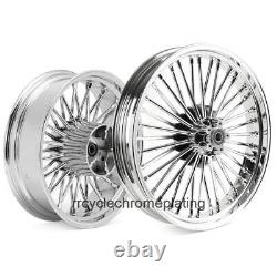 Roues à rayons larges Chrome 36 21F 16R Pneus Rotor Harley Touring 09-23 Street Glide