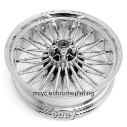 Roues à rayons larges Chrome 36 21F 16R Pneus Rotor Harley Touring 09-23 Street Glide