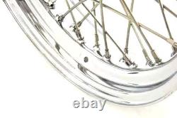 Roues à rayons répliques avant ou arrière 16 pouces x 3,50 pouces compatibles avec Harley Davidson